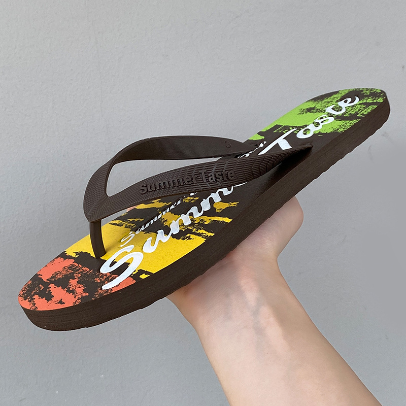 人字拖男夏外穿男士夹脚拖个性防滑拖鞋潮流沙滩凉鞋slippers