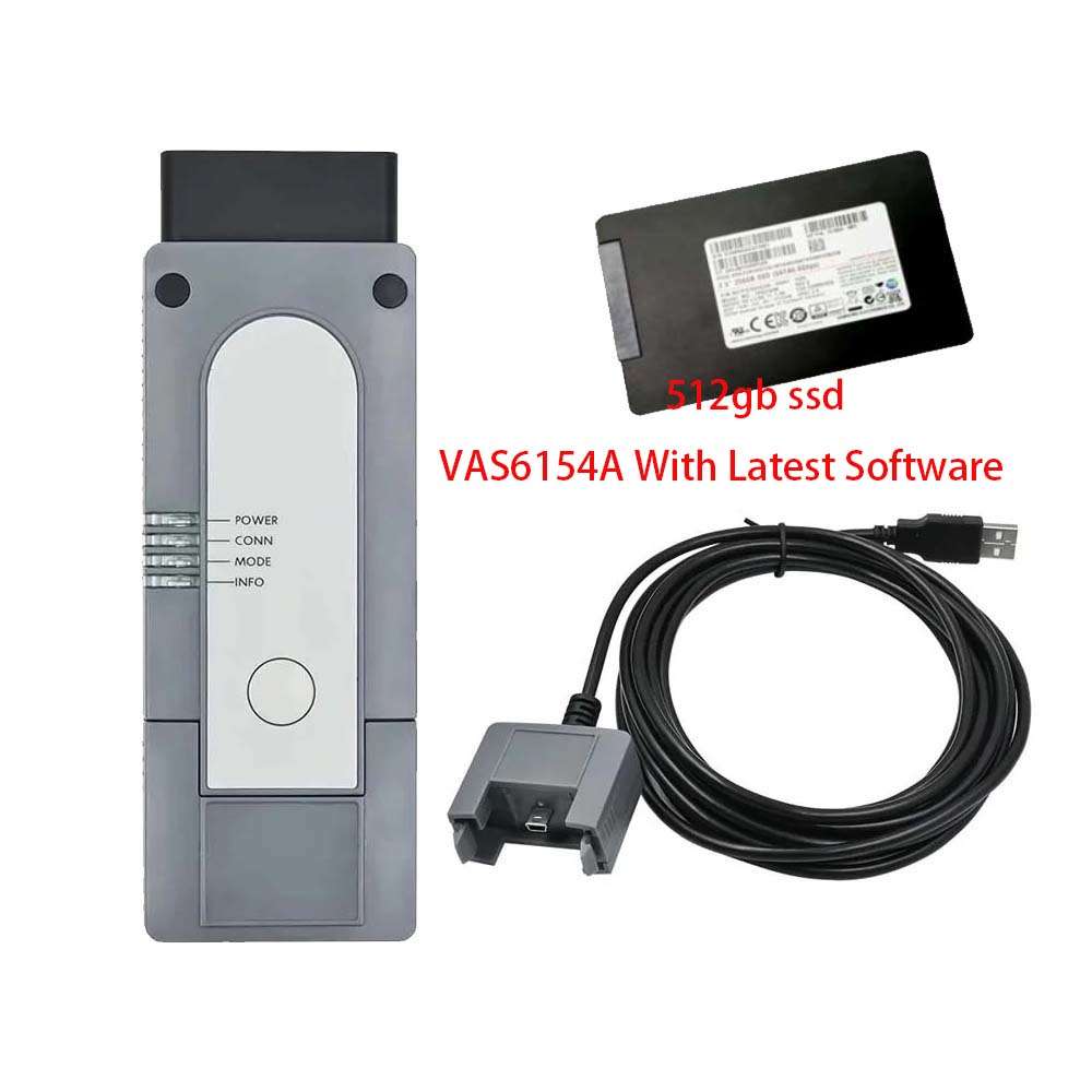 VAS 6154A DoIP OBD2 Scanner Original Tool For VW Audi Skoda Seat With Latest ODIS V25.03 and Engineering V19 Software(VAS6154A With Latest Software)