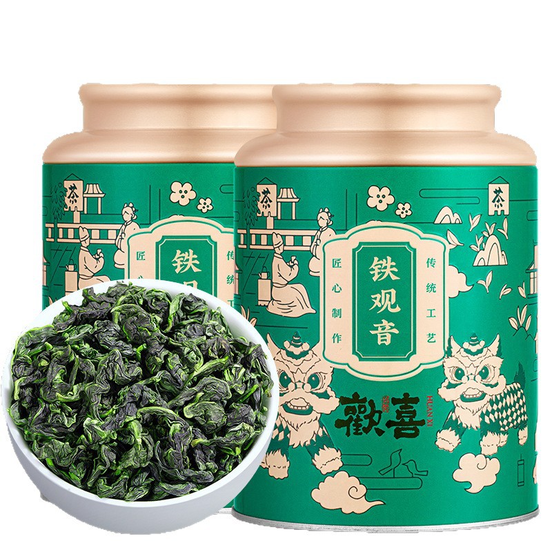 正宗铁观音新茶特级安溪兰花香正品高山乌龙茶散茶罐装礼盒装茶叶